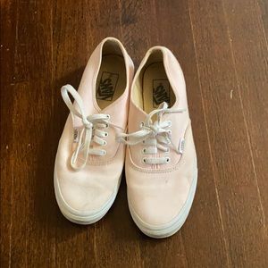 Pale pink vans shoes